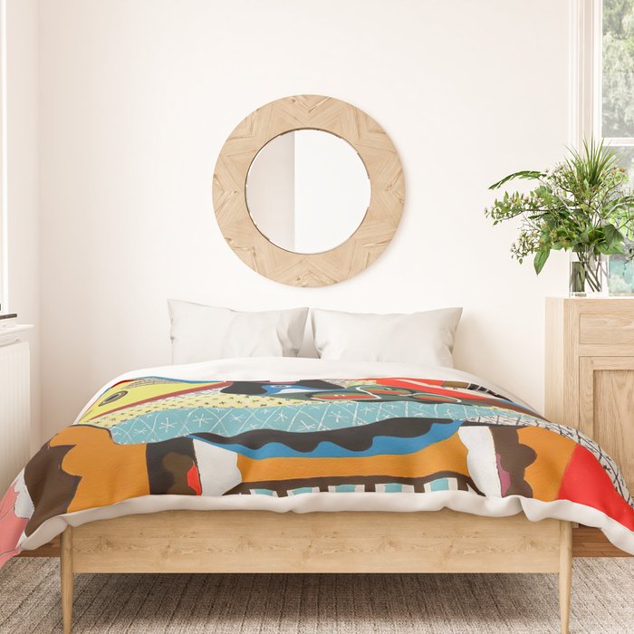 Picasso - Mandolin and Guitar (Mandoline et guitare) 1924 Artwork Duvet Cover Gallery Image 3