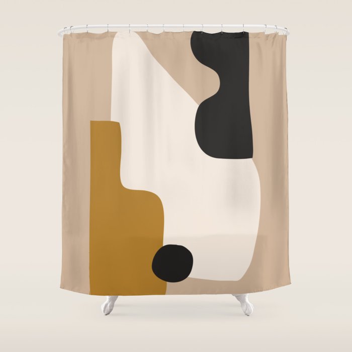 abstract minimal 16 Shower Curtain Gallery Image 1