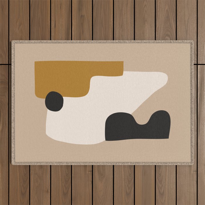 abstract minimal 16 Outdoor Rug Gallery Image 1