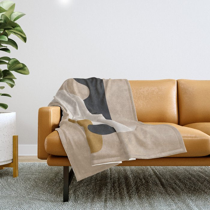 abstract minimal 16 Throw Blanket Gallery Image 1