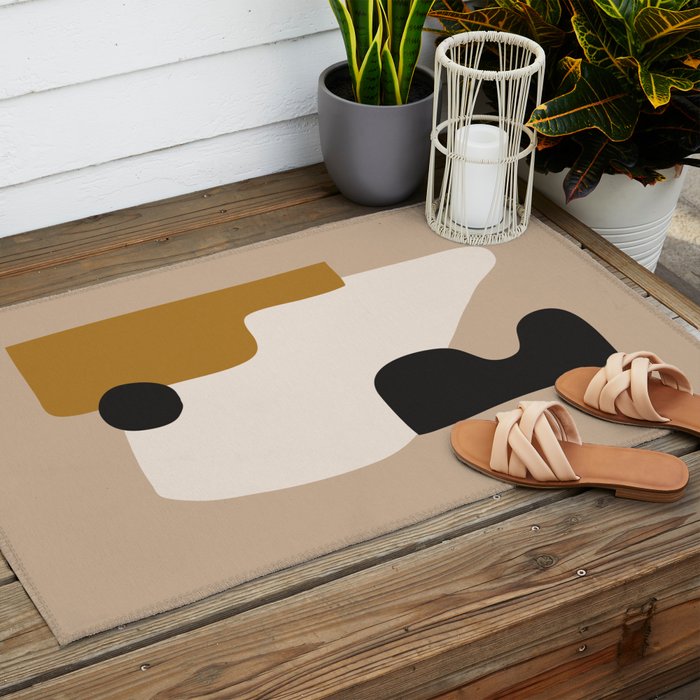abstract minimal 16 Outdoor Rug Gallery Image 2