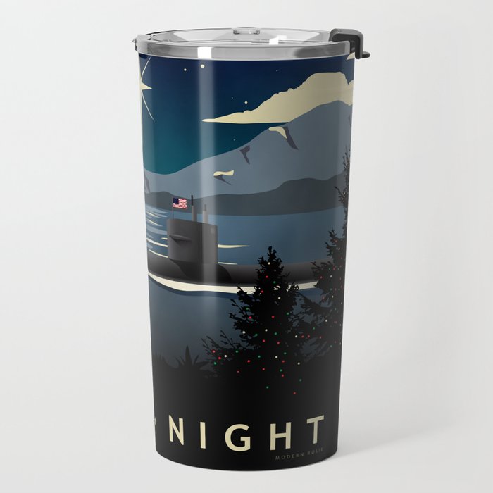 Silent Night - Submarine Holiday Travel Mug Gallery Image 2