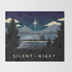 Silent Night - Submarine Holiday Throw Blanket Gallery Image 2