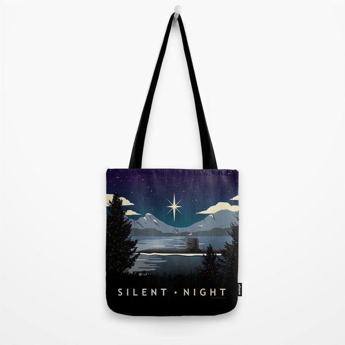 Silent Night - Submarine Holiday Tote Bag Gallery Image 2