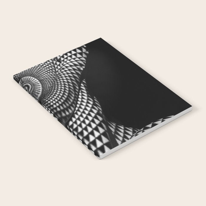 0622-JAL Heart Shape Pattern on Breasts and Nude Body Abstracted by Optical Patten Notebook Gallery Image 1