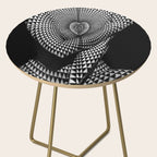 0622-JAL Heart Shape Pattern on Breasts and Nude Body Abstracted by Optical Patten Side Table Gallery Image 2