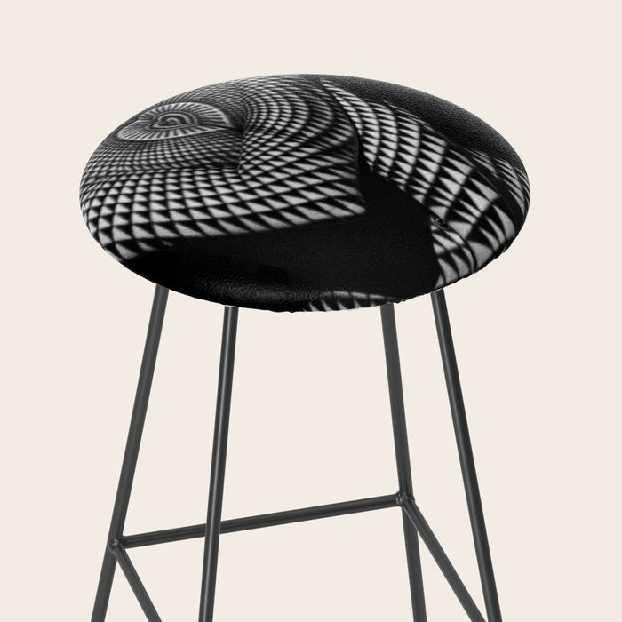 0622-JAL Heart Shape Pattern on Breasts and Nude Body Abstracted by Optical Patten Stool Gallery Image 2