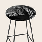 0622-JAL Heart Shape Pattern on Breasts and Nude Body Abstracted by Optical Patten Stool Gallery Image 2
