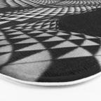 0622-JAL Heart Shape Pattern on Breasts and Nude Body Abstracted by Optical Patten Bath Mat Gallery Image 3