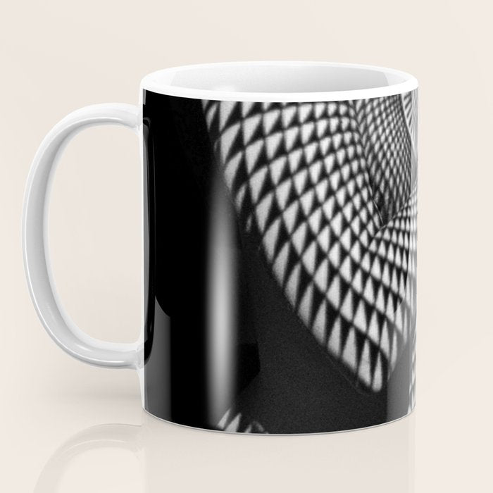 0622-JAL Heart Shape Pattern on Breasts and Nude Body Abstracted by Optical Patten Coffee Mug Gallery Image 3