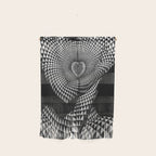 0622-JAL Heart Shape Pattern on Breasts and Nude Body Abstracted by Optical Patten Wall Hanging Gallery Image 1