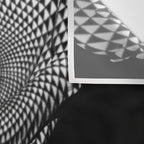 0622-JAL Heart Shape Pattern on Breasts and Nude Body Abstracted by Optical Patten Wall Tapestry Gallery Image 3