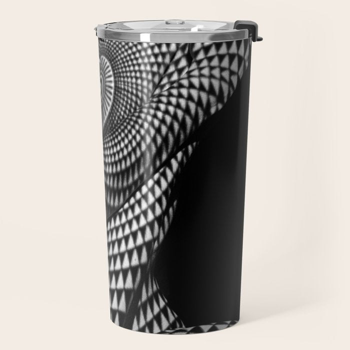 0622-JAL Heart Shape Pattern on Breasts and Nude Body Abstracted by Optical Patten Travel Mug Gallery Image 2