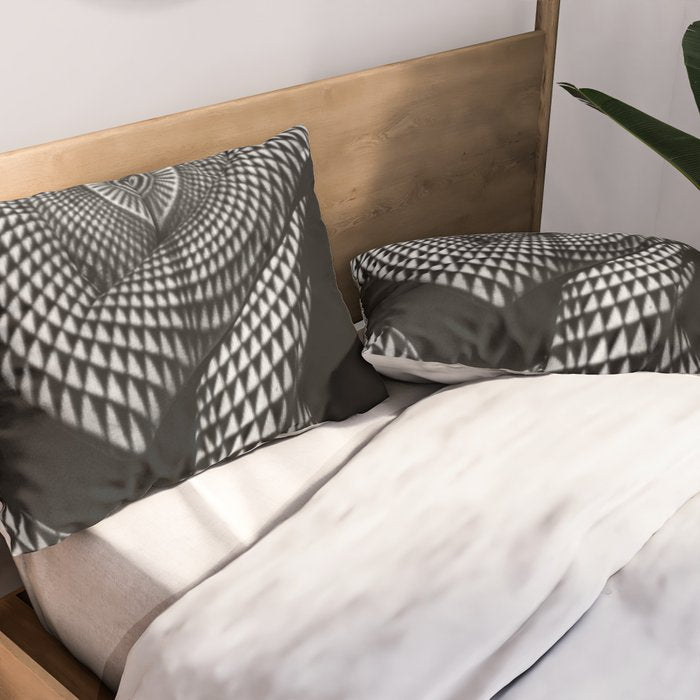 0622-JAL Heart Shape Pattern on Breasts and Nude Body Abstracted by Optical Patten Pillow Sham Gallery Image 2