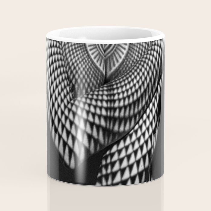 0622-JAL Heart Shape Pattern on Breasts and Nude Body Abstracted by Optical Patten Coffee Mug Gallery Image 4