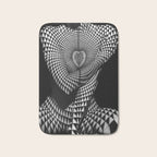 0622-JAL Heart Shape Pattern on Breasts and Nude Body Abstracted by Optical Patten Bath Mat Gallery Image 1