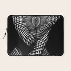 0622-JAL Heart Shape Pattern on Breasts and Nude Body Abstracted by Optical Patten Laptop Sleeve Gallery Image 1