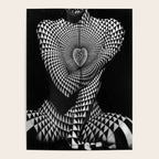 0622-JAL Heart Shape Pattern on Breasts and Nude Body Abstracted by Optical Patten Poster Gallery Image 4