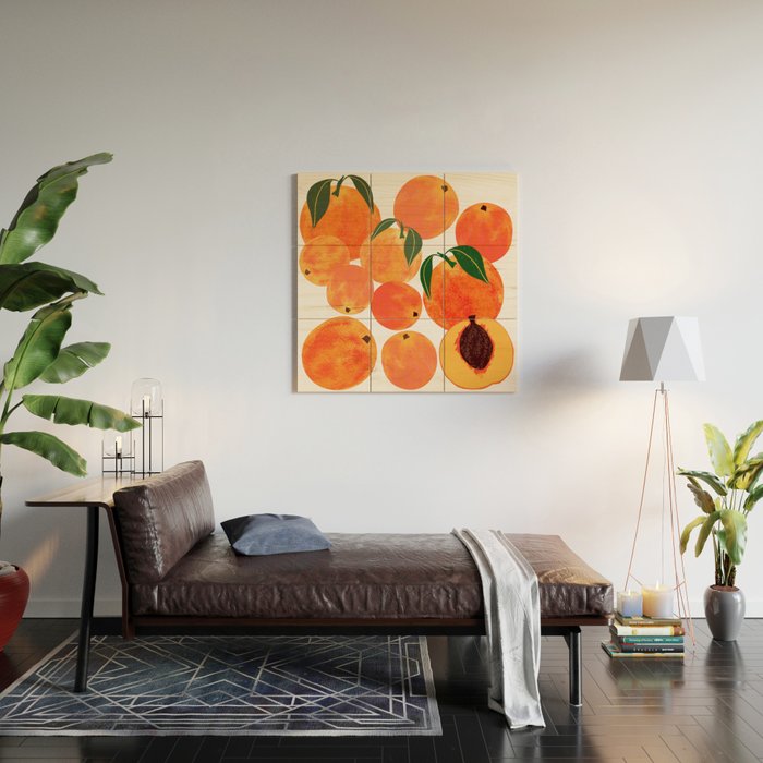 Peach Harvest Wood Wall Art Gallery Image 2