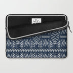 vintage moroccan - dark blue Laptop Sleeve Gallery Image 2