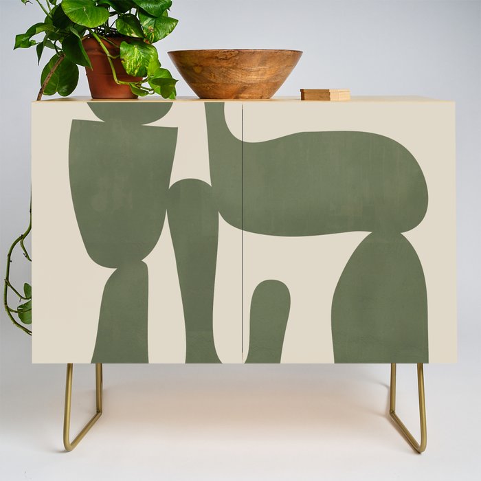 Modern Abstract Minimal Shapes 35 Credenza Gallery Image 1
