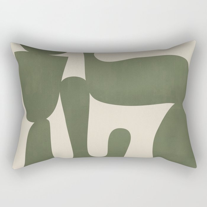 Modern Abstract Minimal Shapes 35 Rectangular Pillow Gallery Image 1