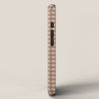 Gingham Plaid Pattern - Coffee Creme iPhone Case Gallery Image 2