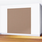 Gingham Plaid Pattern - Coffee Creme Wall Mural Gallery Image 2
