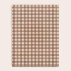 Gingham Plaid Pattern - Coffee Creme Notebook Gallery Image 4