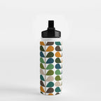 Mid Century Modern Fern Pattern Water Bottle Gallery Image 2