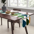 Mid Century Modern Fern Pattern Table Runner Gallery Image 2