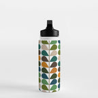 Mid Century Modern Fern Pattern Water Bottle Gallery Image 3