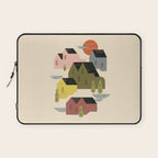 Cozy Village Laptop Sleeve Gallery Image 1