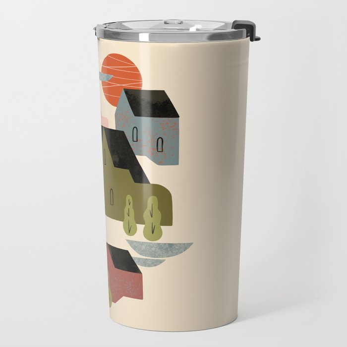 Cozy Village Travel Mug Gallery Image 2