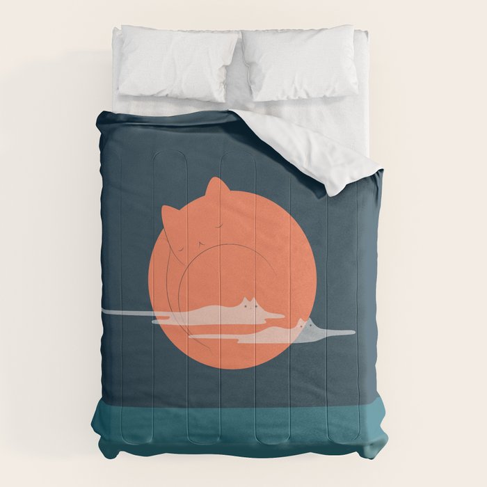 Cat Landscape 105 Comforter Gallery Image 1