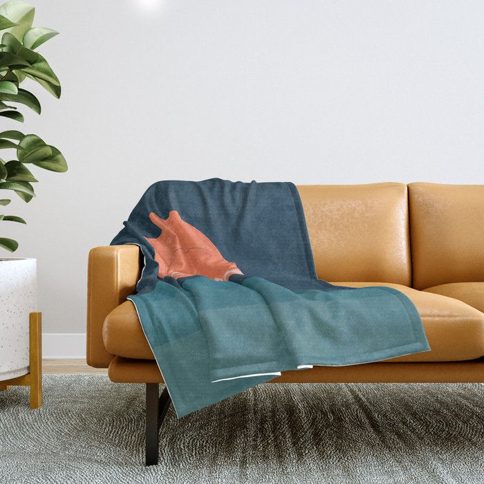 Cat Landscape 105 Throw Blanket Gallery Image 1