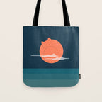 Cat Landscape 105 Tote Bag Gallery Image 1