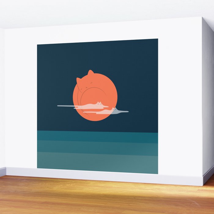 Cat Landscape 105 Wall Mural Gallery Image 2