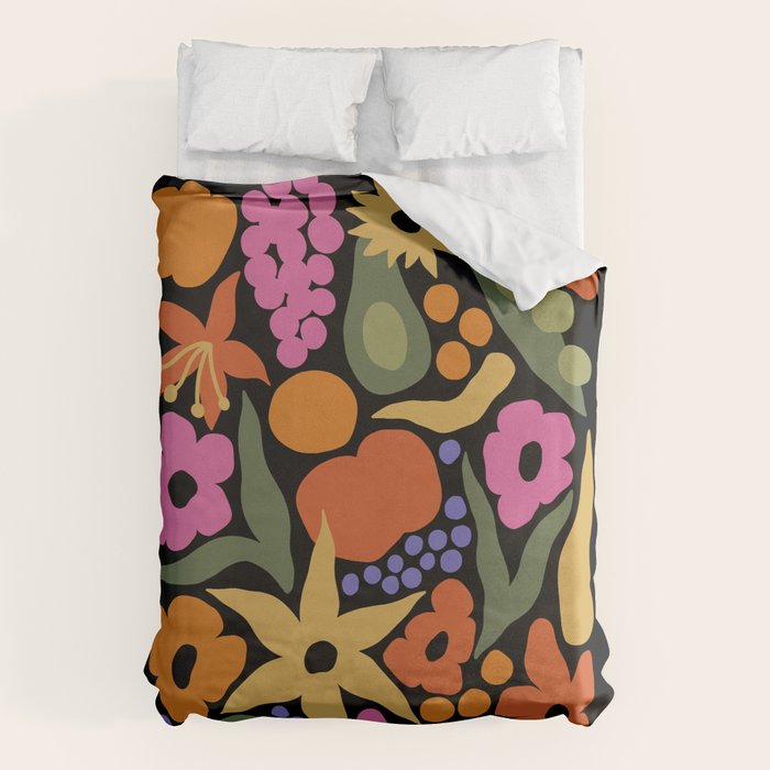 Larchmont Village Farmers Market Duvet Cover Gallery Image 1