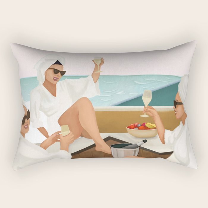 Seaside Indulgence Rectangular Pillow Gallery Image 1