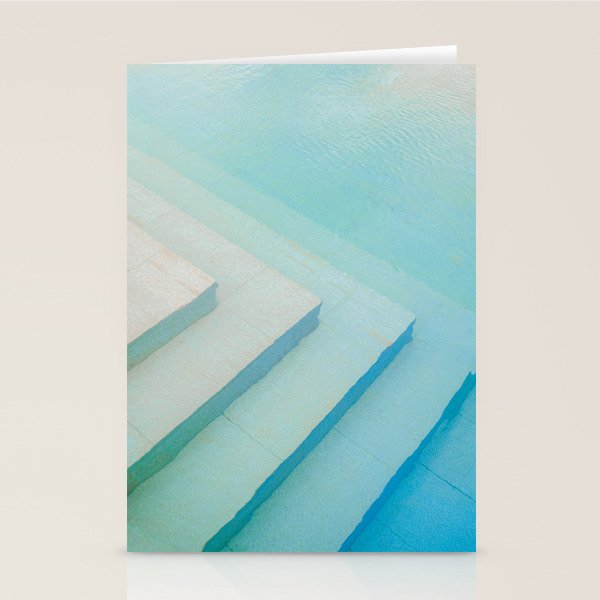 Shades of blue | Mexico pool travel photography Stationery Card Gallery Image 2