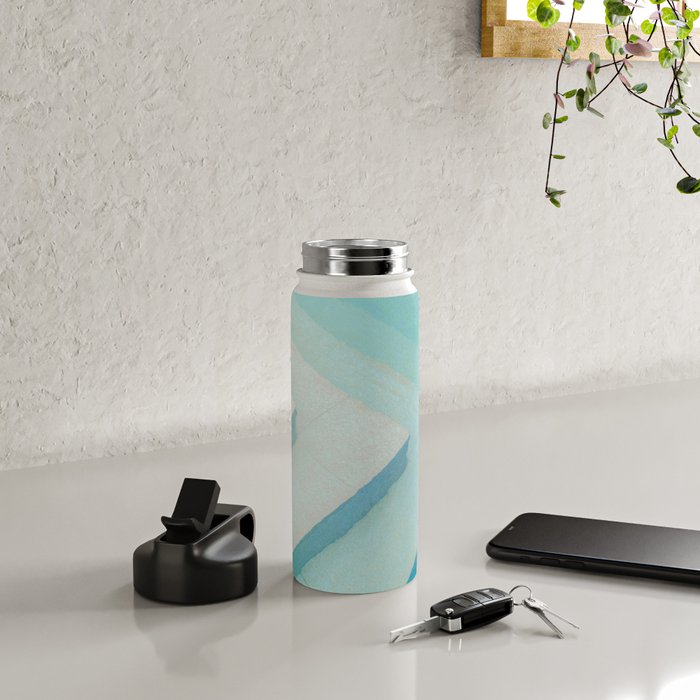 Shades of blue | Mexico pool travel photography Water Bottle Gallery Image 4