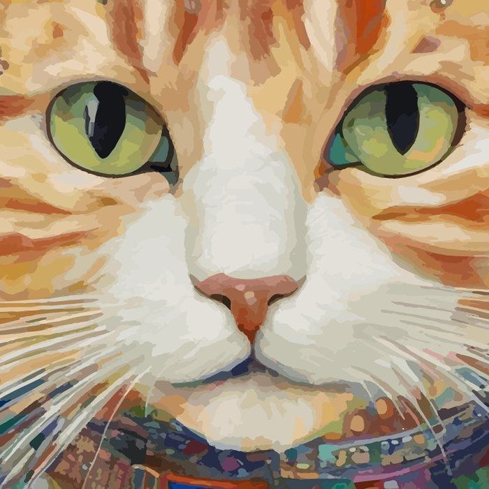 Gustav Klimt Style Tabby Cat with Green Eyes and Beautiful Clothes Coffee Mug Gallery Image 2