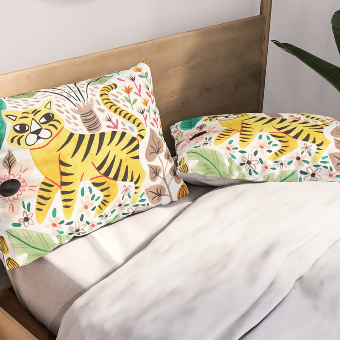 Tiger Jungle Pillow Sham Gallery Image 2