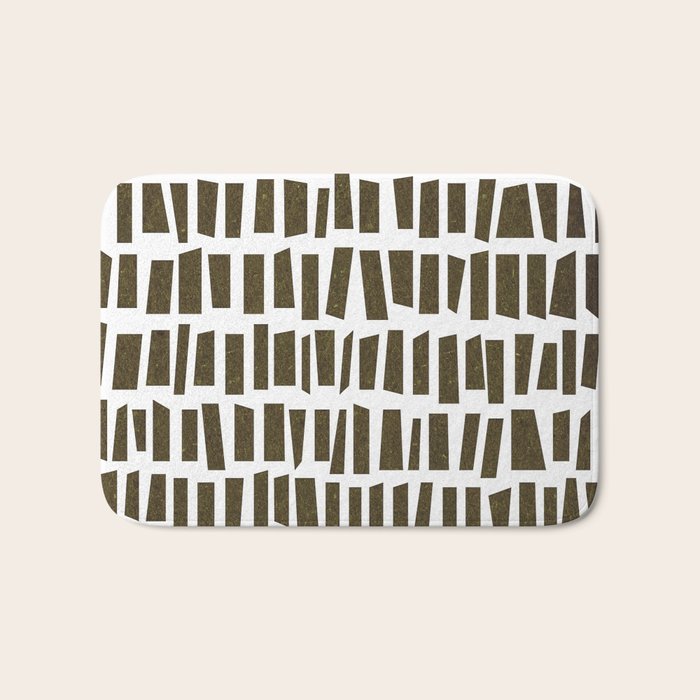 Black And White Bath Mat Gallery Image 1