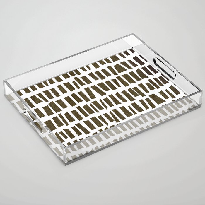 Black And White Acrylic Tray Gallery Image 1