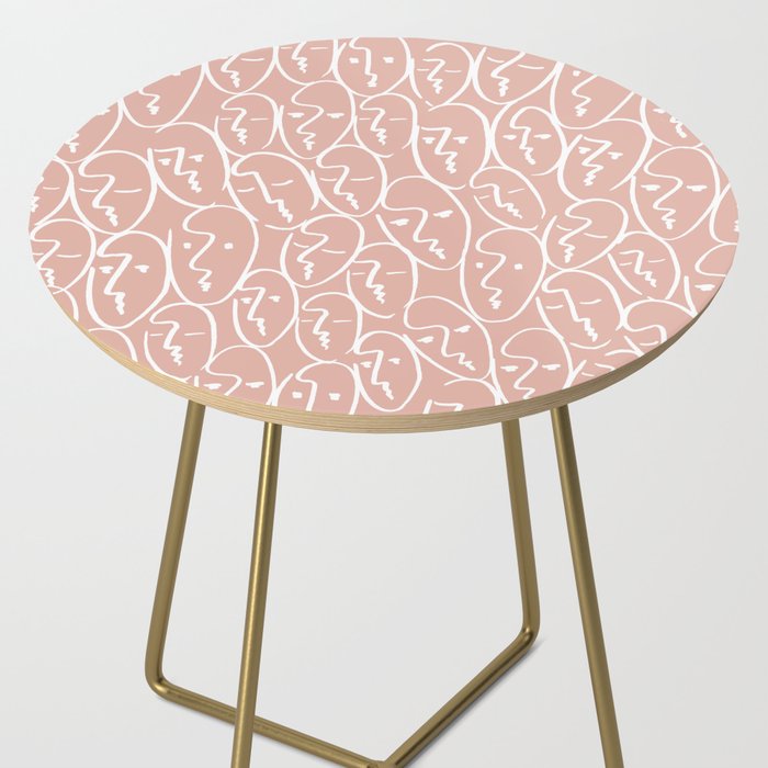 faces (pink) Side Table Gallery Image 2