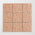 faces (pink) Wood Wall Art Gallery Image 1