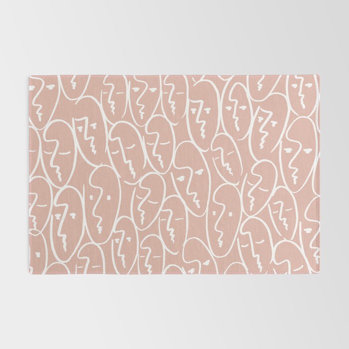 faces (pink) Rug Gallery Image 2