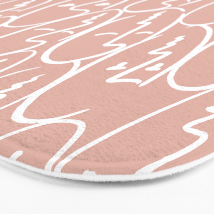 faces (pink) Bath Mat Gallery Image 3